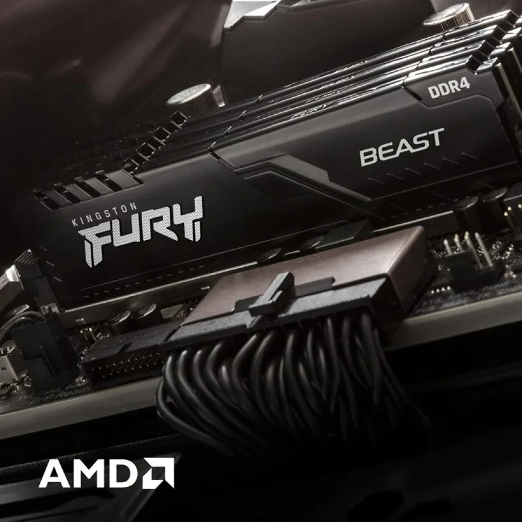 Модуль памяти DDR4 2x16GB/3200 Kingston Fury Beast Black (KF432C16BBK2/32) UA