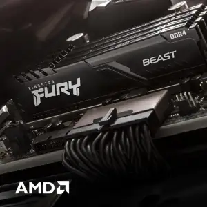 Оперативна пам'ять DDR4 2x16GB/2666 Kingston Fury Beast Black (KF426C16BB1K2/32) UA