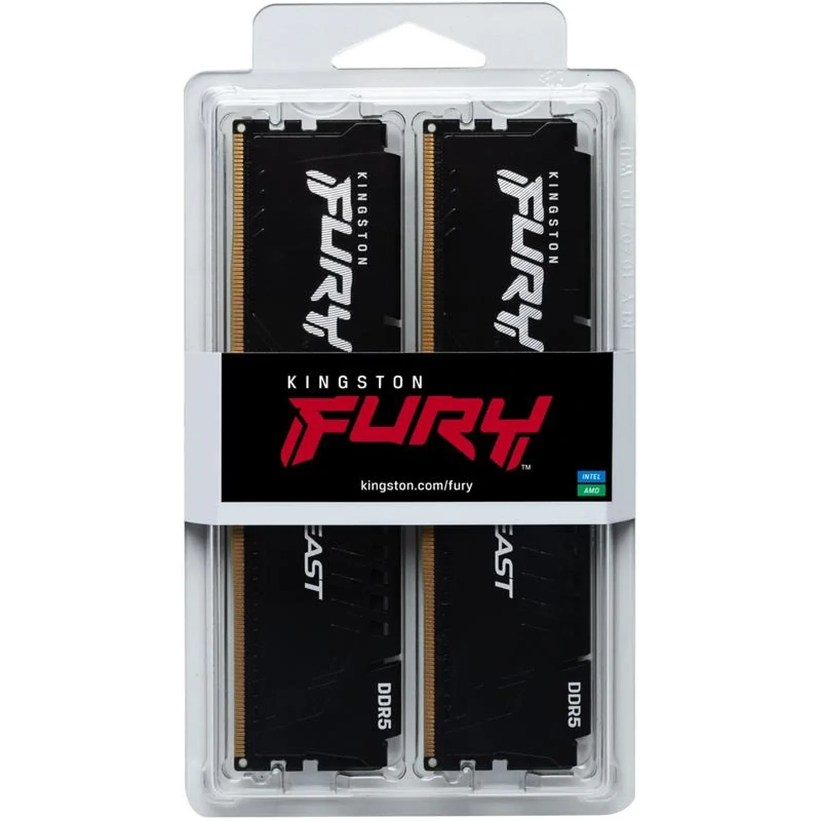 Оперативная память DDR5 2x16GB/5600 Kingston Fury Beast Black (KF556C40BBK2-32) UA