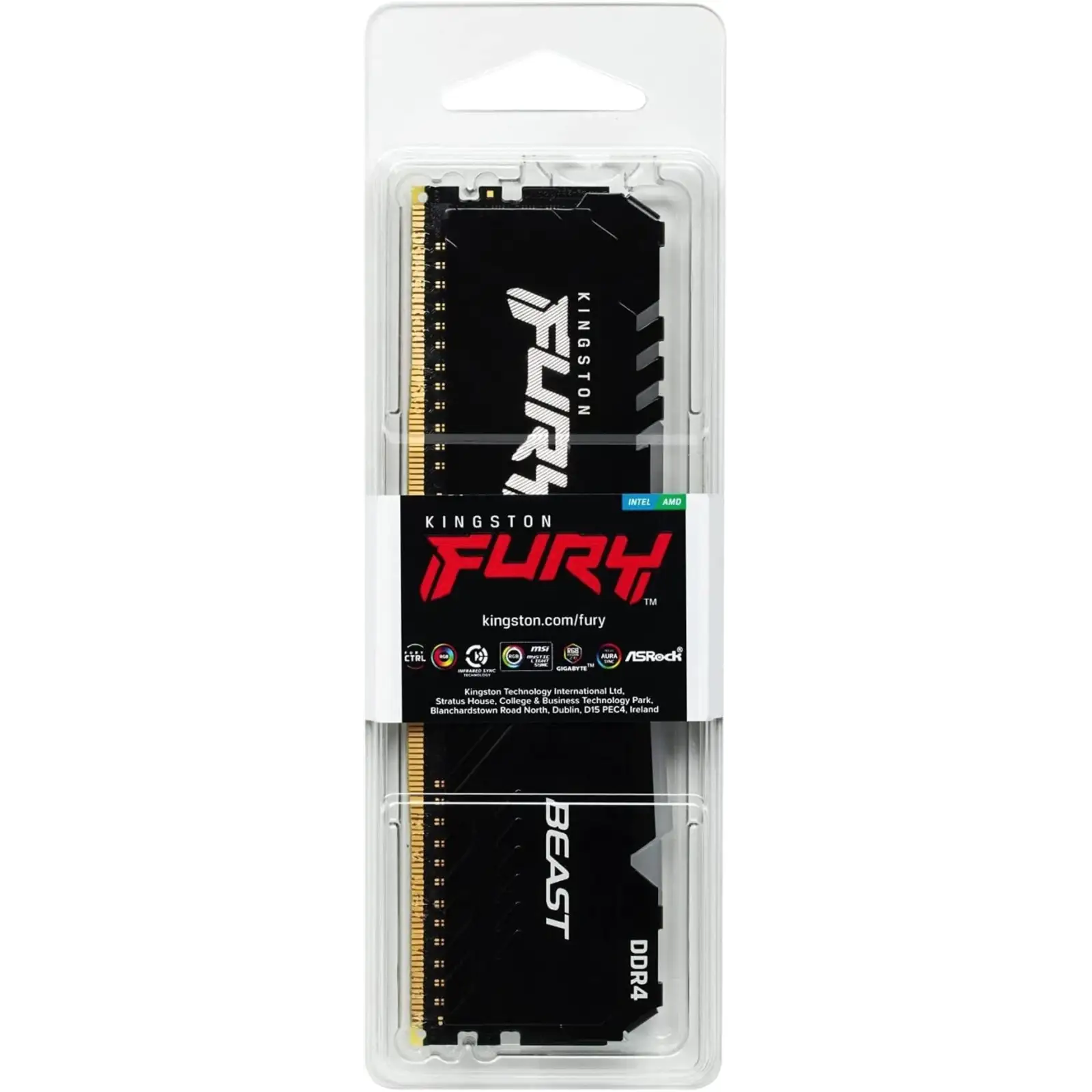 Оперативна пам'ять DDR4 8GB/3600 Kingston Fury Beast RGB (KF436C17BBA/8) UA