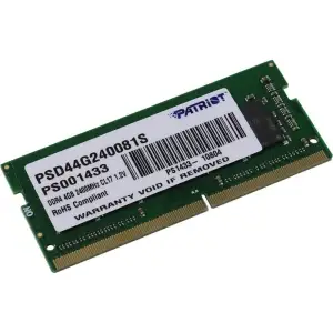Оперативна пам'ять SO-DIMM 4GB/2400 DDR4 Patriot Signature Line (PSD44G240081S) UA