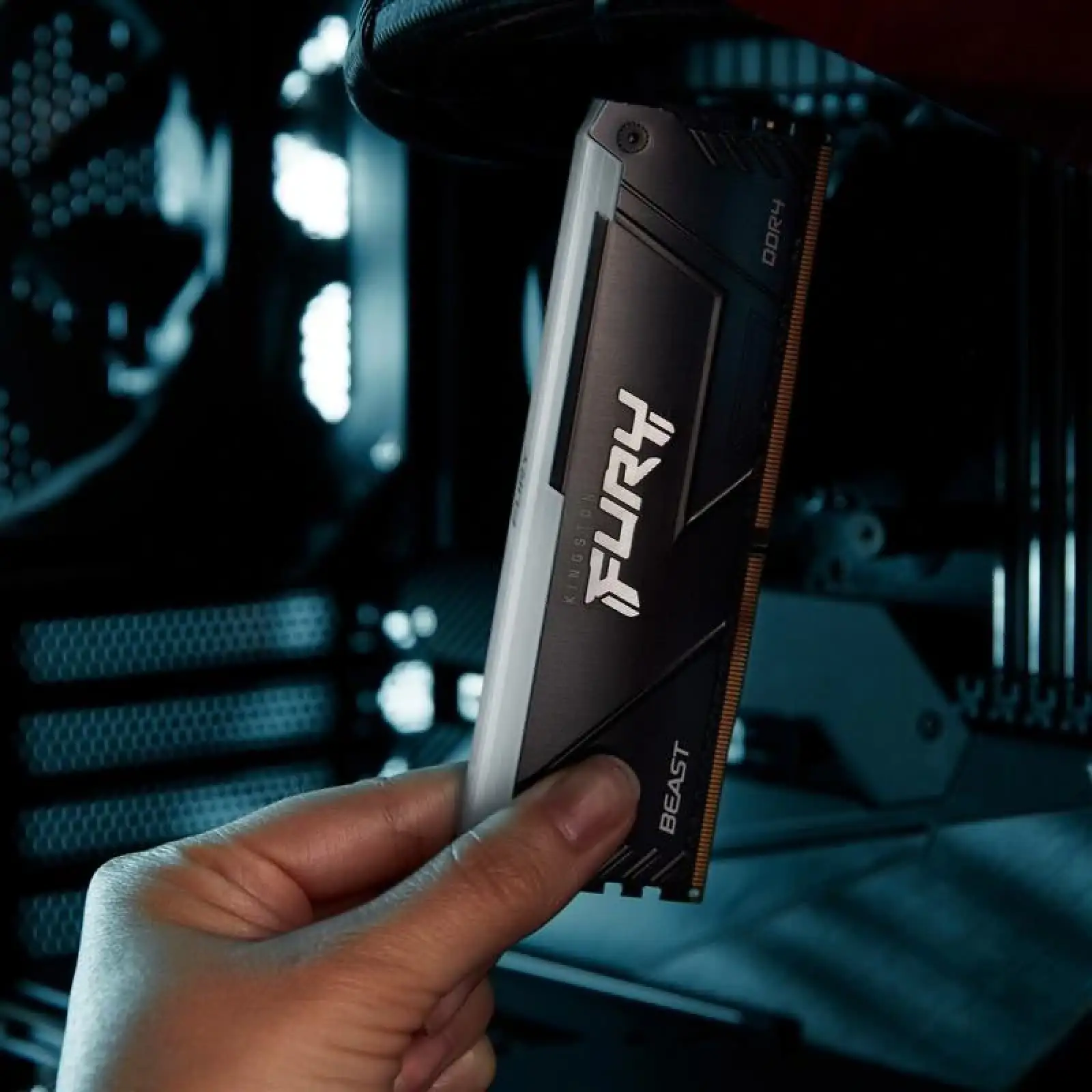 Оперативна пам'ять DDR4 2x8GB/3200 Kingston Fury Beast RGB (KF432C16BB2AK2/16) UA