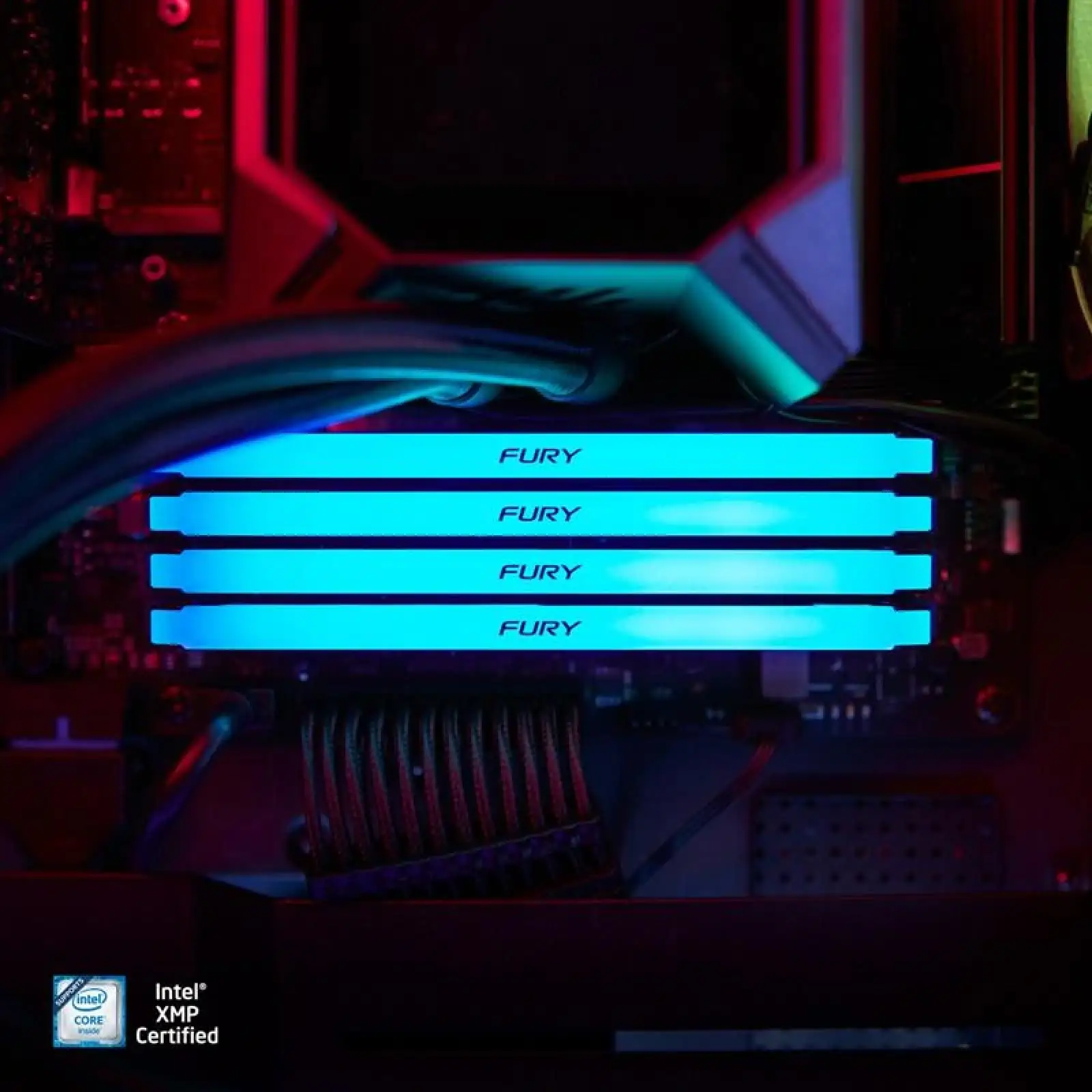Оперативная память DDR4 2x32GB/3200 Kingston Fury Beast RGB (KF432C16BB2AK2/64) UA