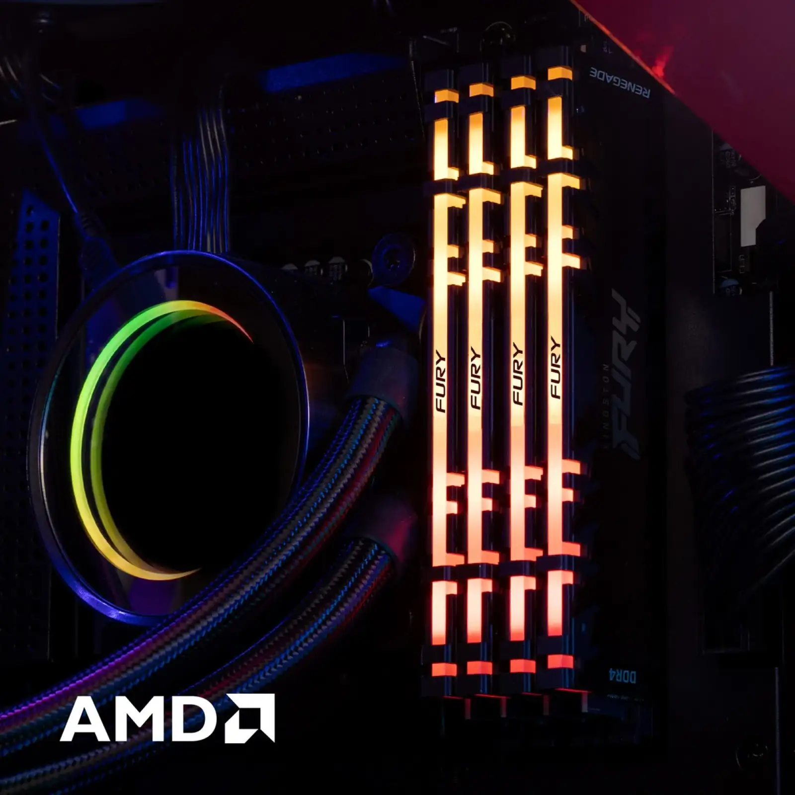 Оперативная память DDR4 2x8GB/4000 Kingston Fury Renegade RGB (KF440C19RB2AK2/16) UA