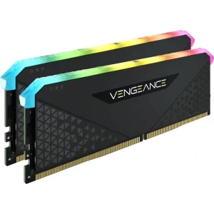 Модуль пам'яті DDR4 2x8GB/3200 Corsair Vengeance RGB RS Black (CMG16GX4M2E3200C16) UA