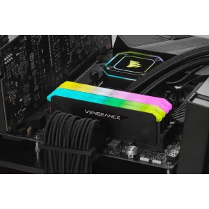 Модуль пам'яті DDR4 2x8GB/3200 Corsair Vengeance RGB RS Black (CMG16GX4M2E3200C16) UA