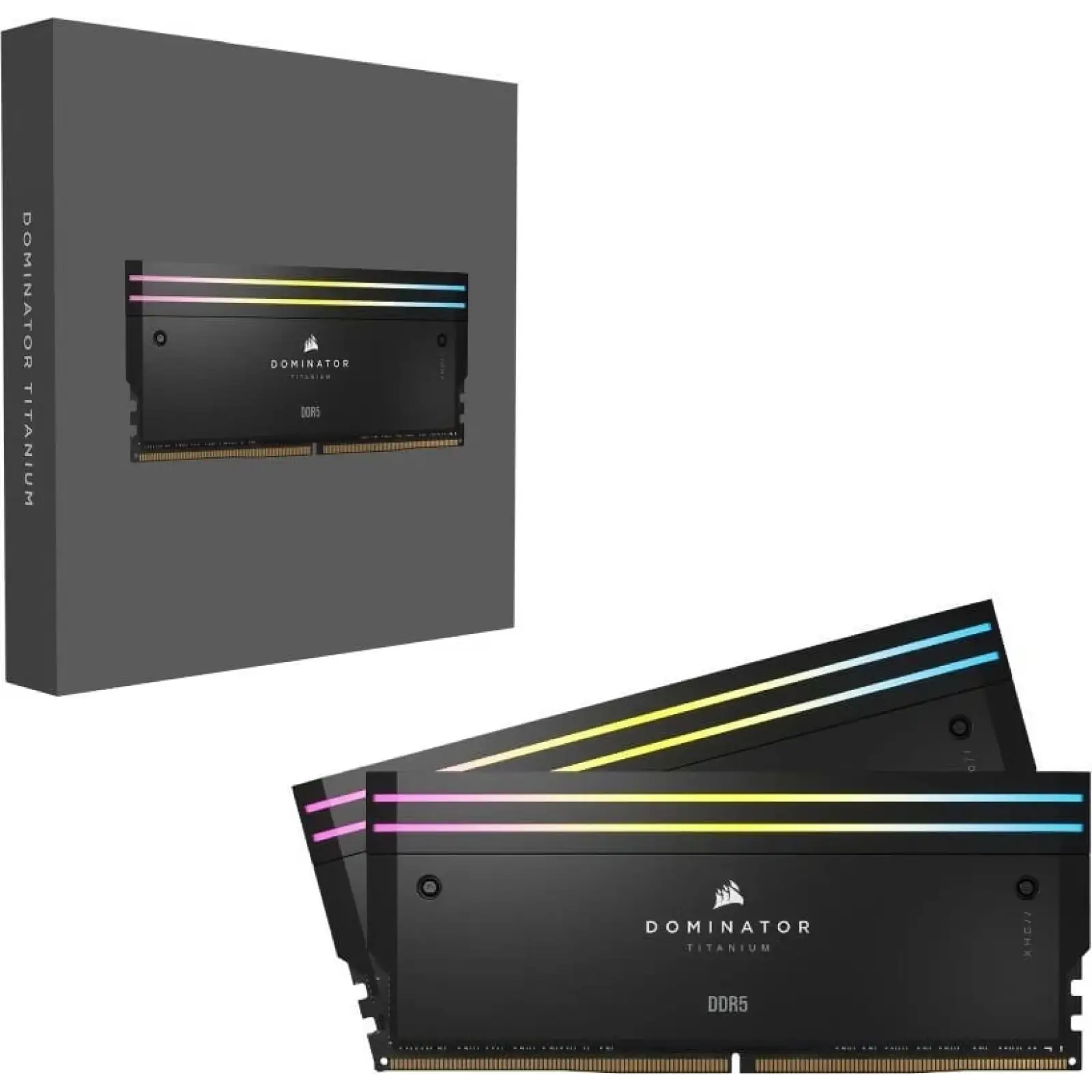 Оперативна пам'ять DDR5 2x16GB/6000 Corsair Dominator Titanium RGB (CMP32GX5M2B6000C30) UA