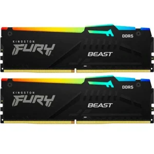 Модуль пам'яті DDR5 2x8GB/5200 Kingston Fury Beast RGB Black (KF552C36BBEAK2-16) UA