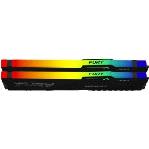 Модуль пам'яті DDR5 2x8GB/5200 Kingston Fury Beast RGB Black (KF552C36BBEAK2-16) UA