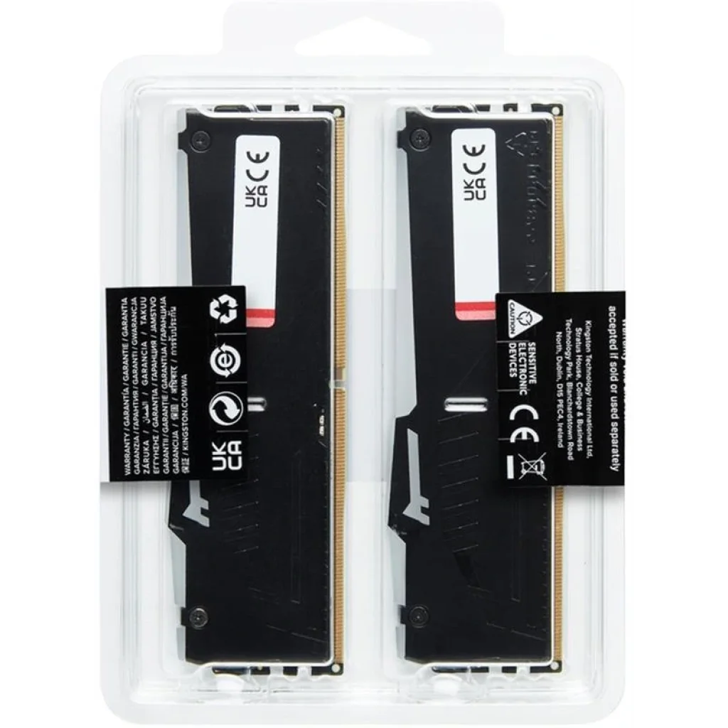 Модуль пам'яті DDR5 2x8GB/5200 Kingston Fury Beast RGB Black (KF552C36BBEAK2-16) UA