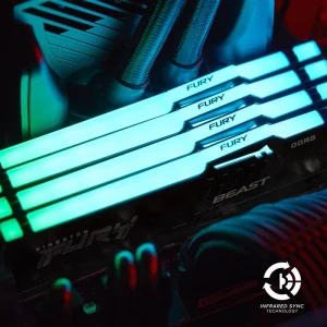 Модуль пам'яті DDR5 2x8GB/5200 Kingston Fury Beast RGB Black (KF552C36BBEAK2-16) UA