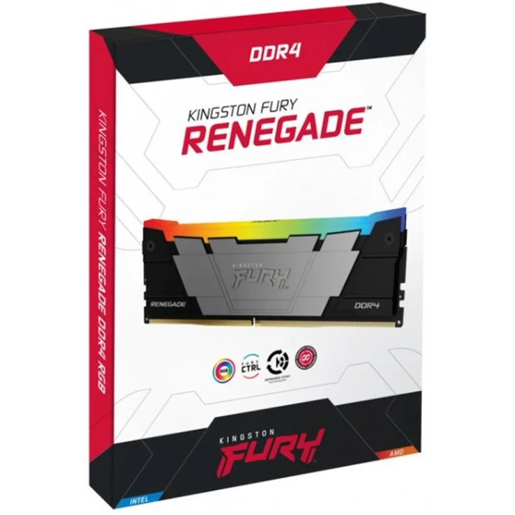 Модуль памяти DDR4 8GB/3600 Kingston Fury Renegade RGB (KF436C16RB2A/8) UA