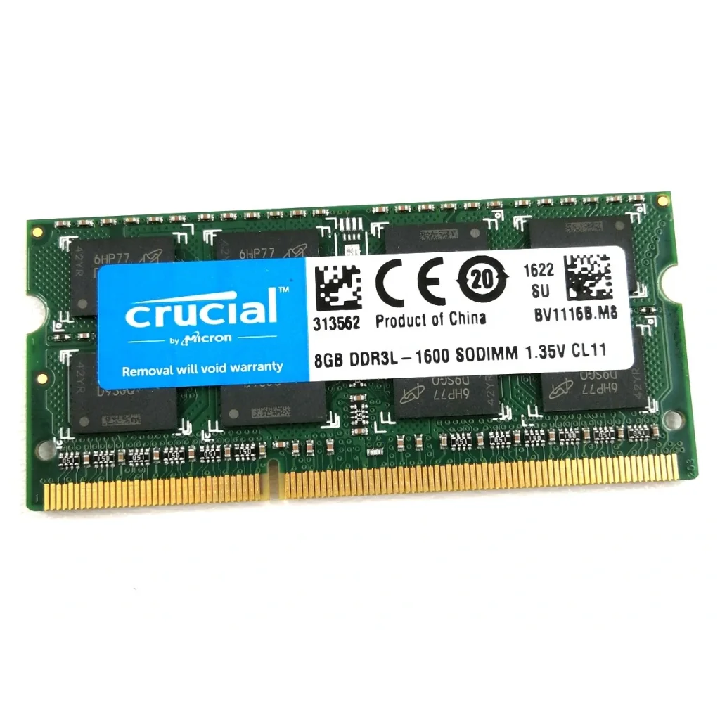 Модуль памяти SO-DIMM DDR3L 8GB/1600 Crucial (CT102464BF160B.C16FPD) UA