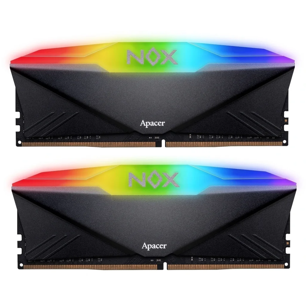 Модуль памяти DDR4 2x16GB/3200 Apacer NOX RGB Black (AH4U32G32C28YNBAA-2) UA
