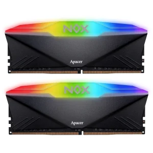 Модуль памяти DDR4 2x16GB/3200 Apacer NOX RGB Black (AH4U32G32C28YNBAA-2) UA