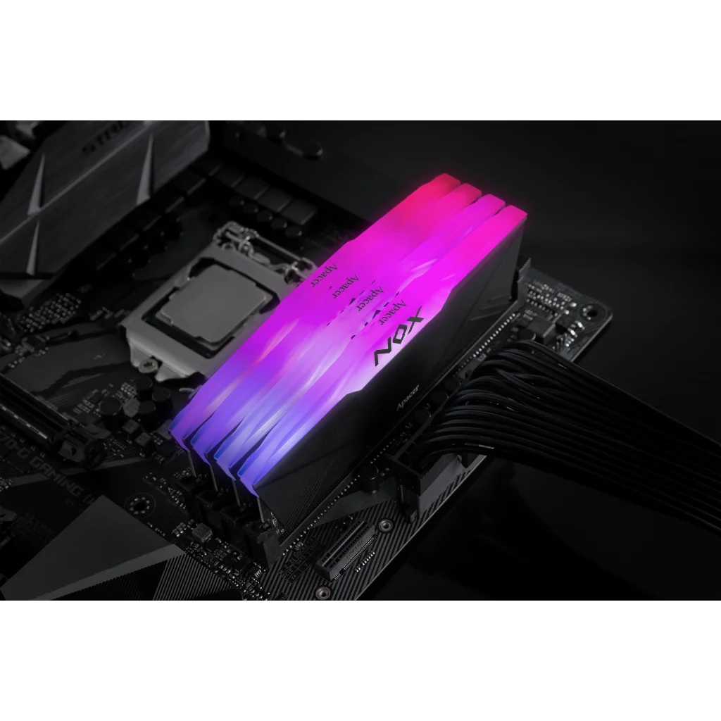 Модуль памяти DDR4 2x16GB/3200 Apacer NOX RGB Black (AH4U32G32C28YNBAA-2) UA