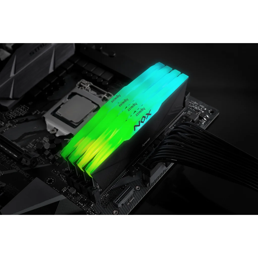 Модуль памяти DDR4 2x16GB/3200 Apacer NOX RGB Black (AH4U32G32C28YNBAA-2) UA