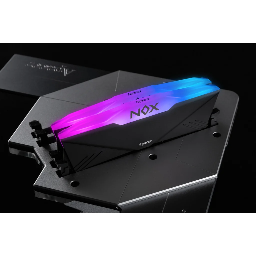 Модуль памяти DDR4 2x16GB/3200 Apacer NOX RGB Black (AH4U32G32C28YNBAA-2) UA
