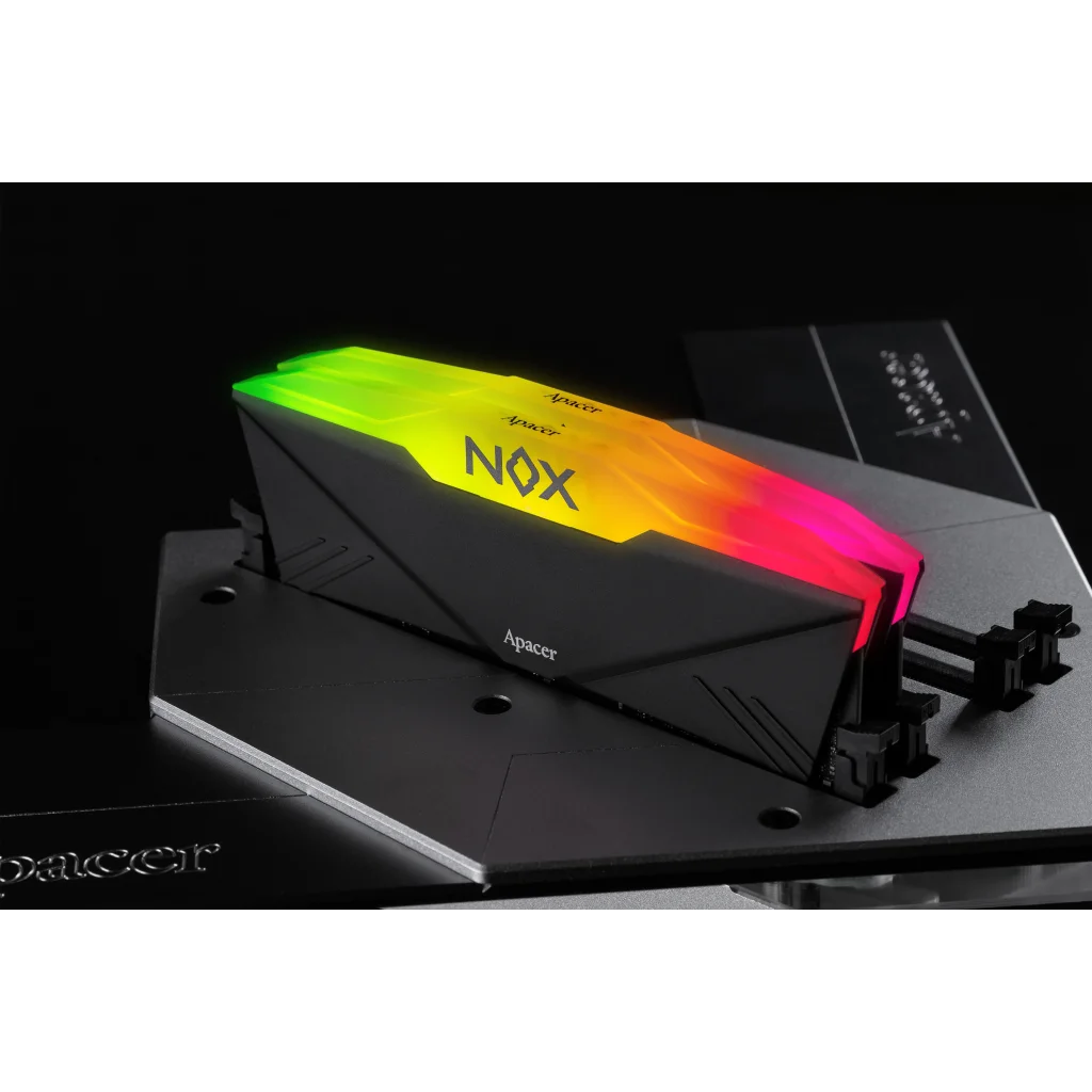 Модуль памяти DDR4 2x16GB/3200 Apacer NOX RGB Black (AH4U32G32C28YNBAA-2) UA