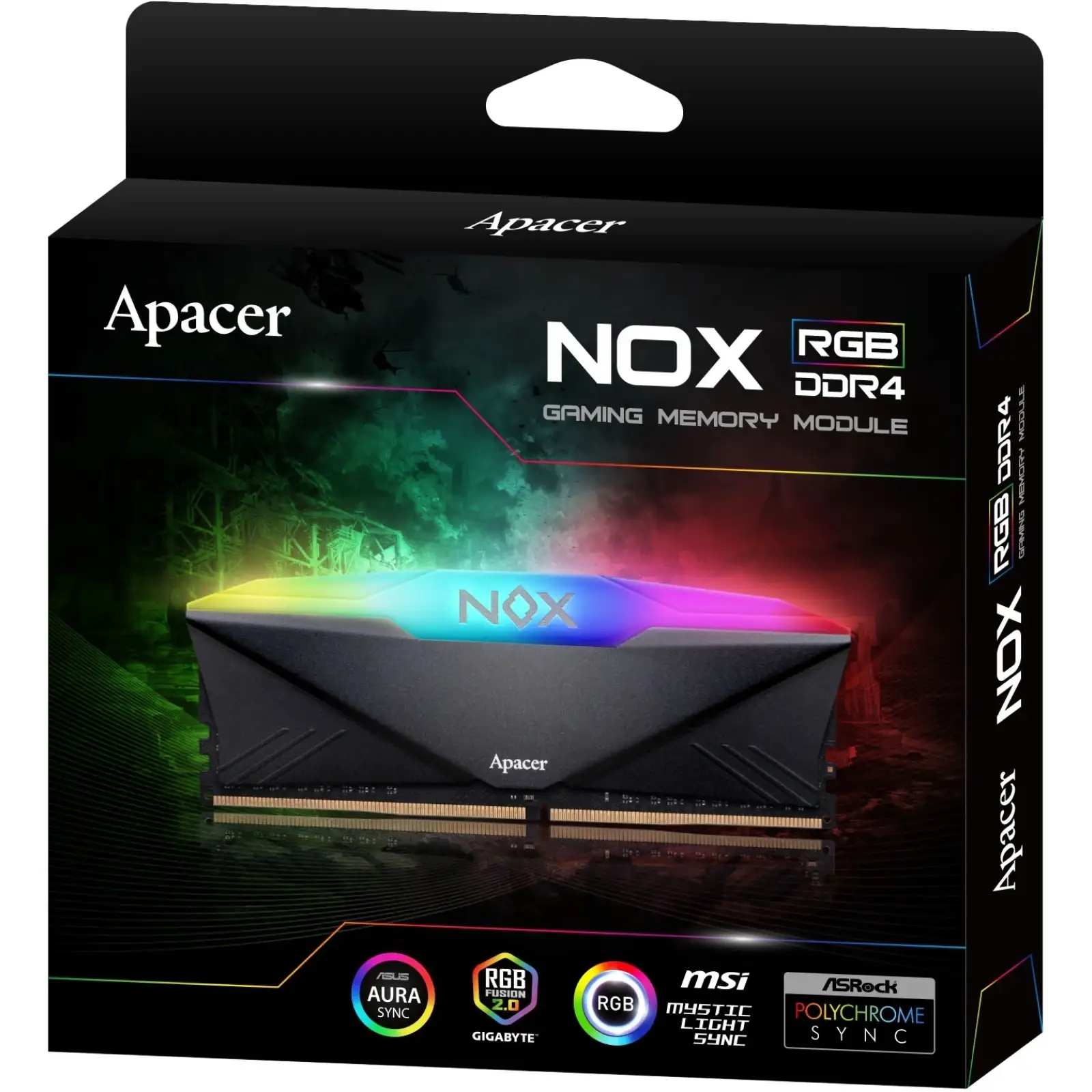 Оперативна пам'ять DDR4 2x16GB/3600 Apacer NOX RGB Black (AH4U32G36C25YNBAA-2) UA