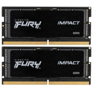 Модуль пам'яті SO-DIMM 2x32GB/5600 DDR5 Kingston Fury Impact (KF556S40IBK2-64) UA