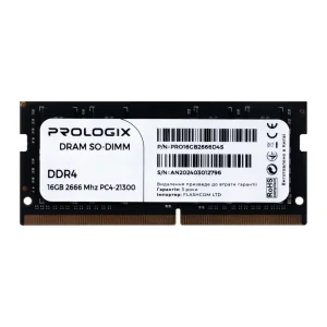 Модуль памяти SO-DIMM 16GB/2666 DDR4 Prologix (PRO16GB2666D4S) UA