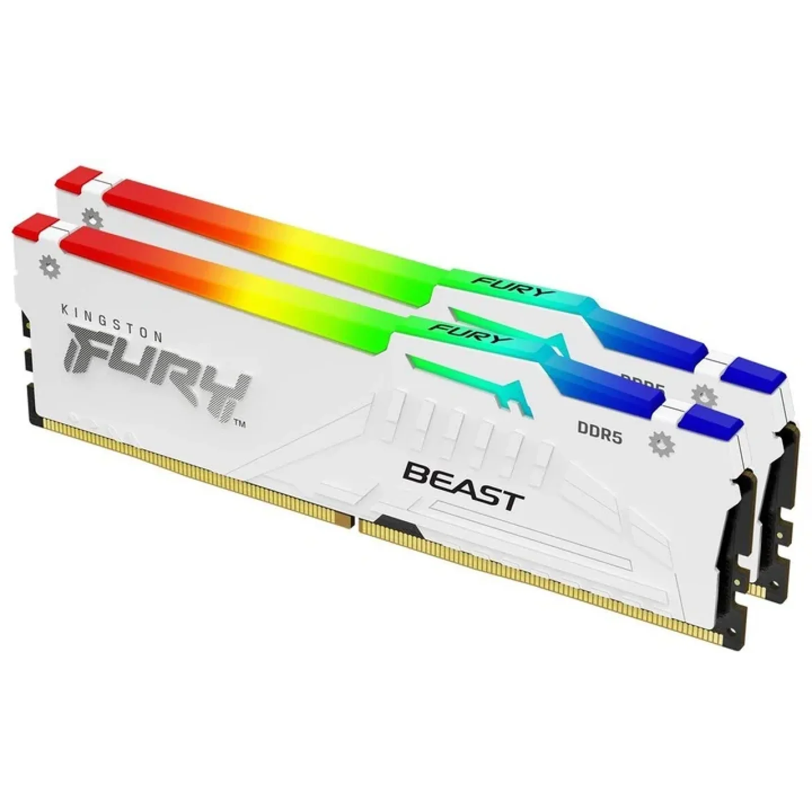 Оперативна пам'ять Kingston Fury Beast DDR5 2х16GB/6000 RGB White (KF560C36BWE2AK2-32) UA