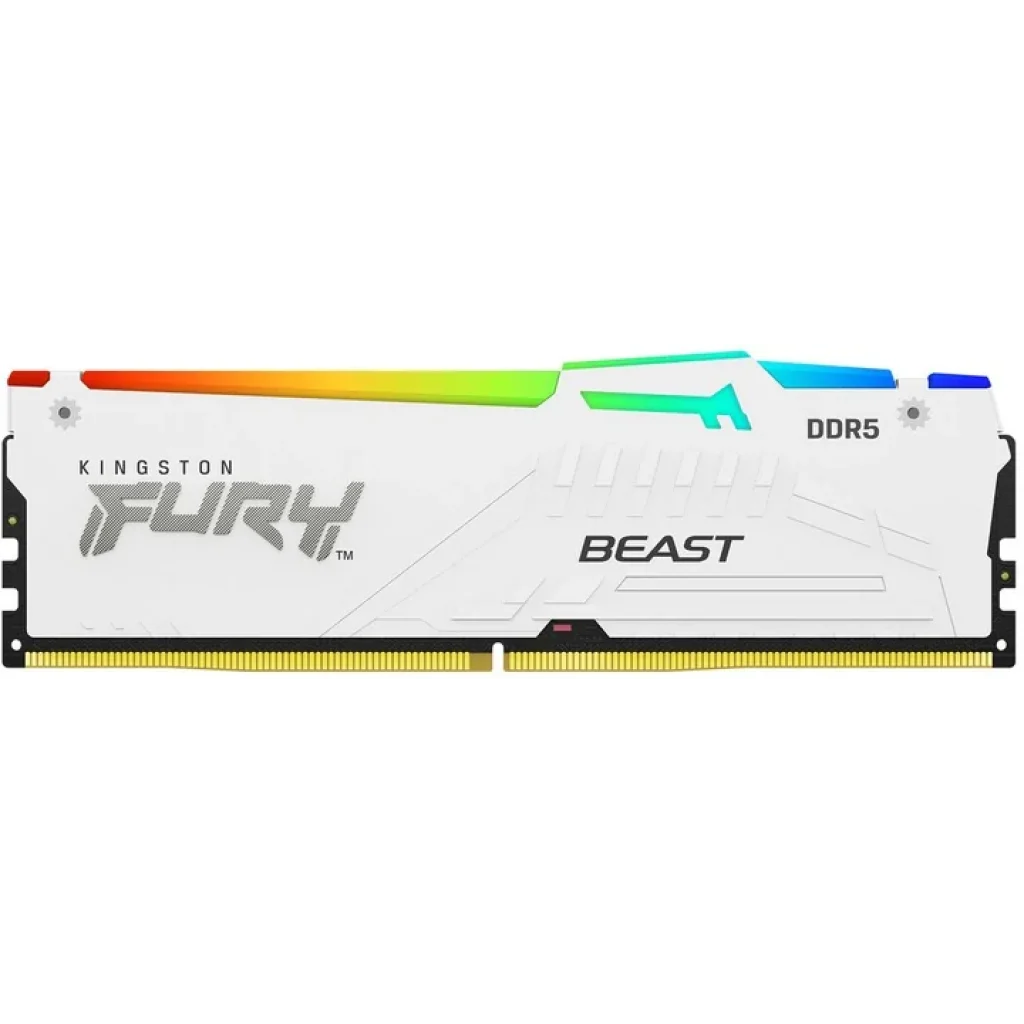 Модуль памяти DDR5 2х16GB/5600 Kingston Fury Beast White RGB (KF556C36BWEK2-32) UA