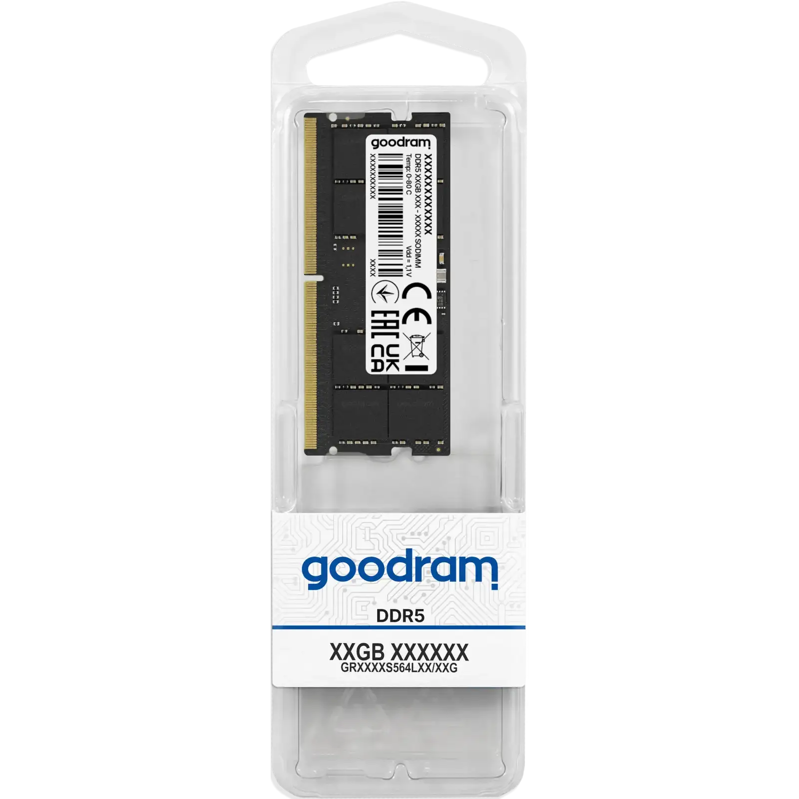 Модуль памяти Goodram 16 GB SO-DIMM DDR5 5600 MHz (GR5600S564L46S/16G) UA