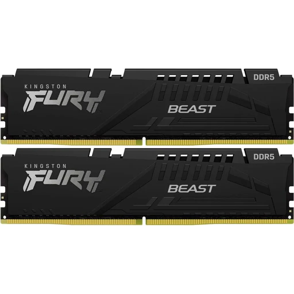 Модуль памяти DDR5 2x16GB/6000 Kingston Fury Beast Black (KF560C36BBE2K2-32) UA