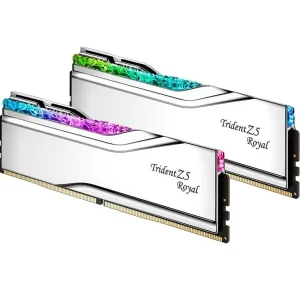 Модуль пам'яті DDR5 2x32GB/6400 G.Skill Trident Z5 Royal Silver (F5-6400J3239G32GX2-TR5S) UA