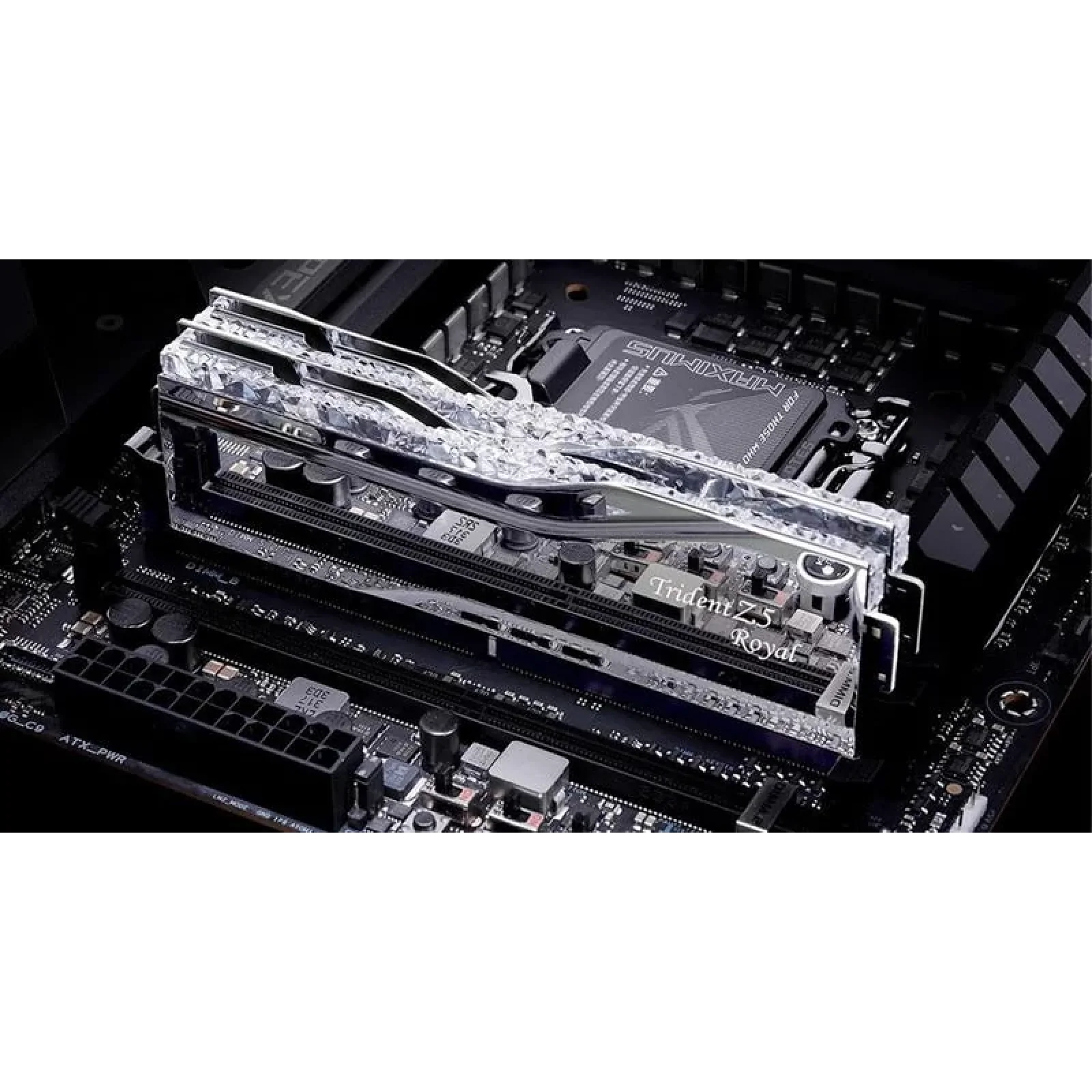 Модуль пам'яті DDR5 2x32GB/6400 G.Skill Trident Z5 Royal Silver (F5-6400J3239G32GX2-TR5S) UA