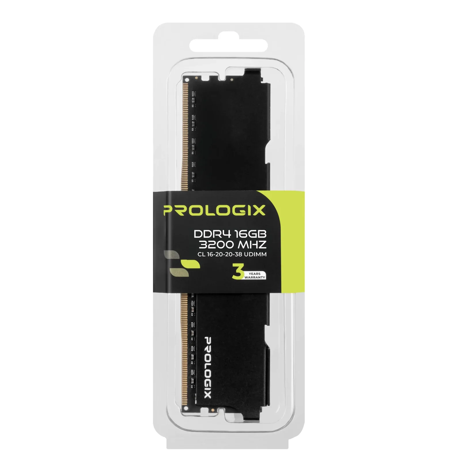 Оперативна пам'ять DDR4 16GB/3200 Prologix Black (PRO16GB3200B4) UA