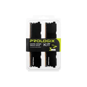 Модуль пам'яті DDR5 2x16GB/5600 Prologix Black (PRO32GB5600B5K) UA