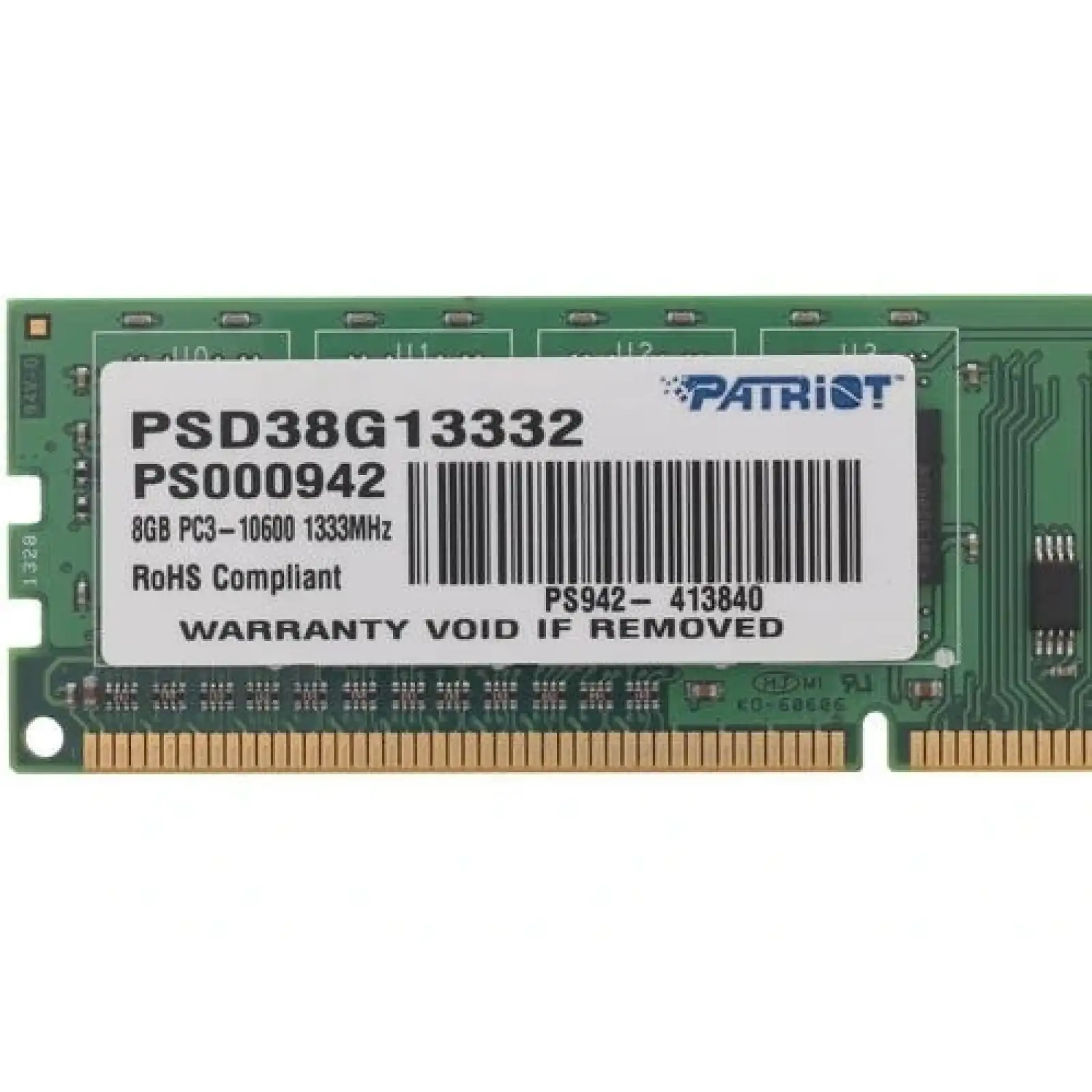 Оперативна пам'ять DDR3 8GB/1333 Patriot Signature Line (PSD38G13332) UA