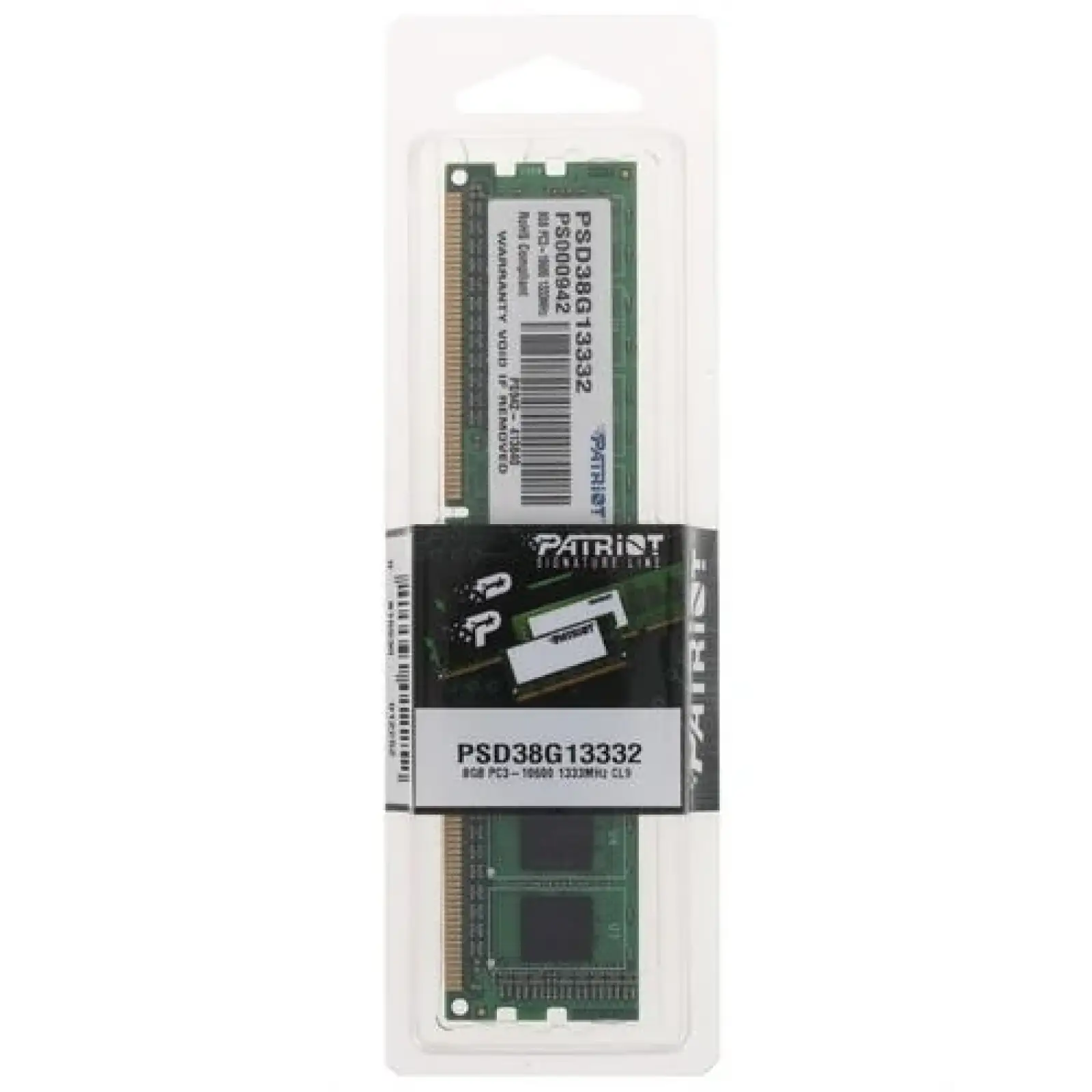 Оперативна пам'ять DDR3 8GB/1333 Patriot Signature Line (PSD38G13332) UA