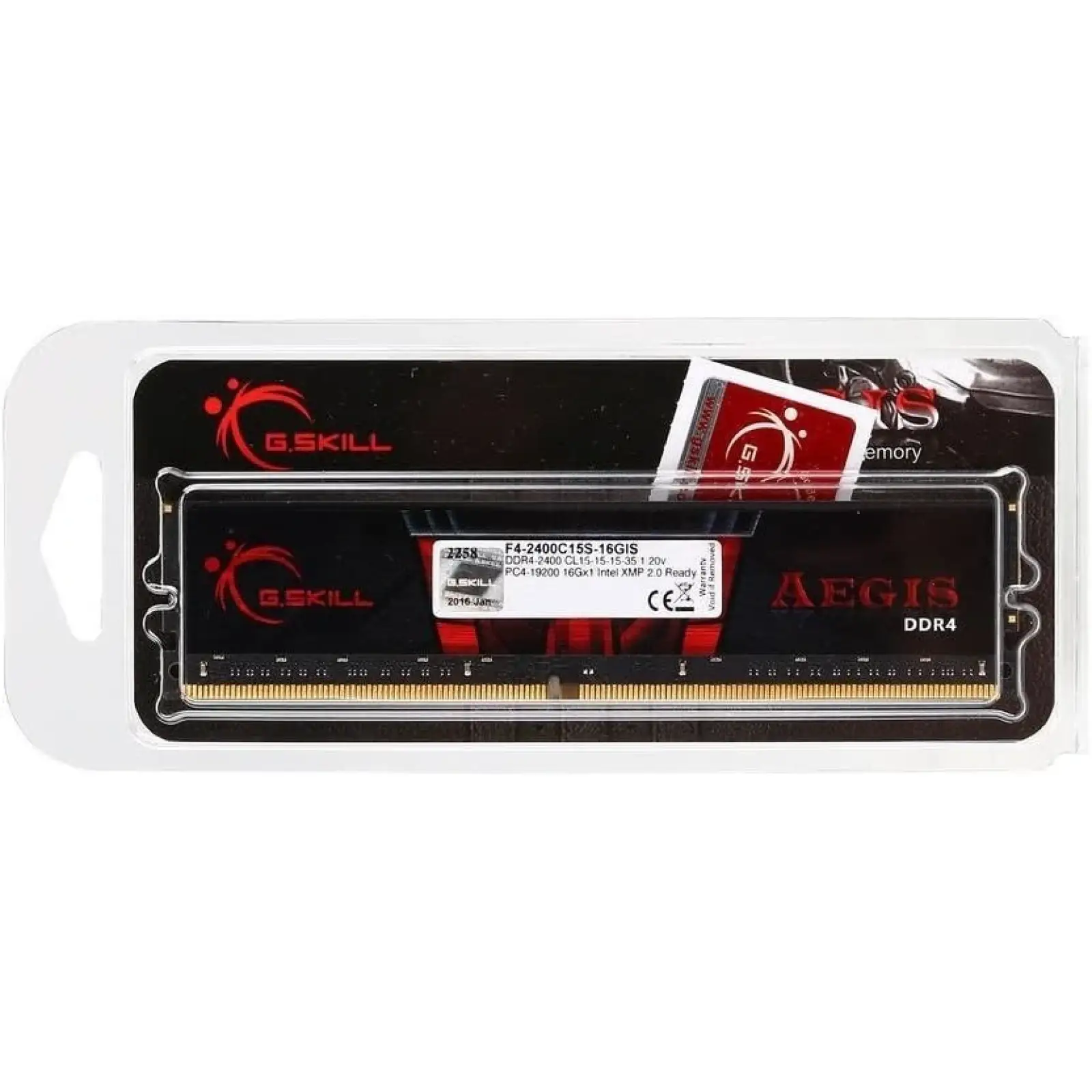 Оперативна пам'ять DDR4 16GB/2400 G.Skill Aegis (F4-2400C15S-16GIS) UA