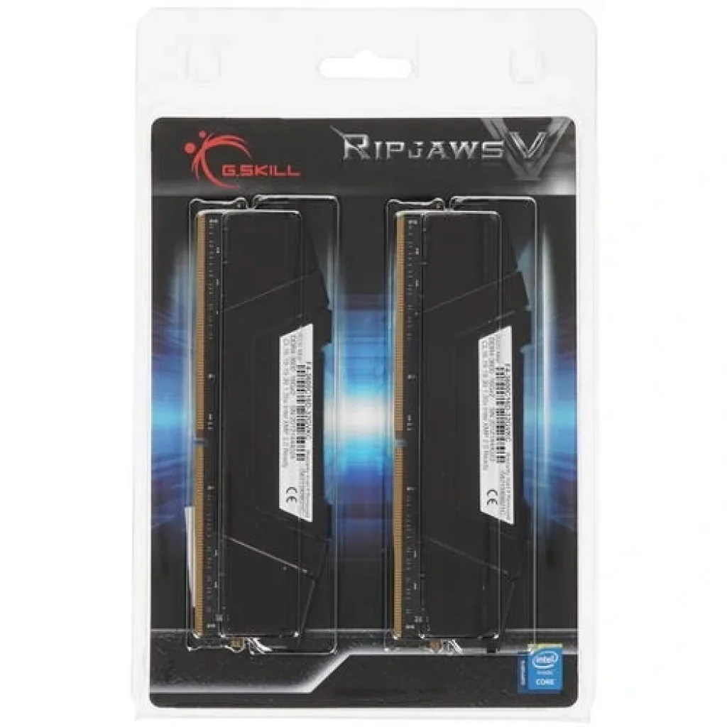 Модуль пам'яті DDR4 2x16GB/3600 G.Skill Ripjaws V Black (F4-3600C16D-32GVKC) UA