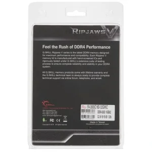 Модуль пам'яті DDR4 2x16GB/3600 G.Skill Ripjaws V Black (F4-3600C16D-32GVKC) UA