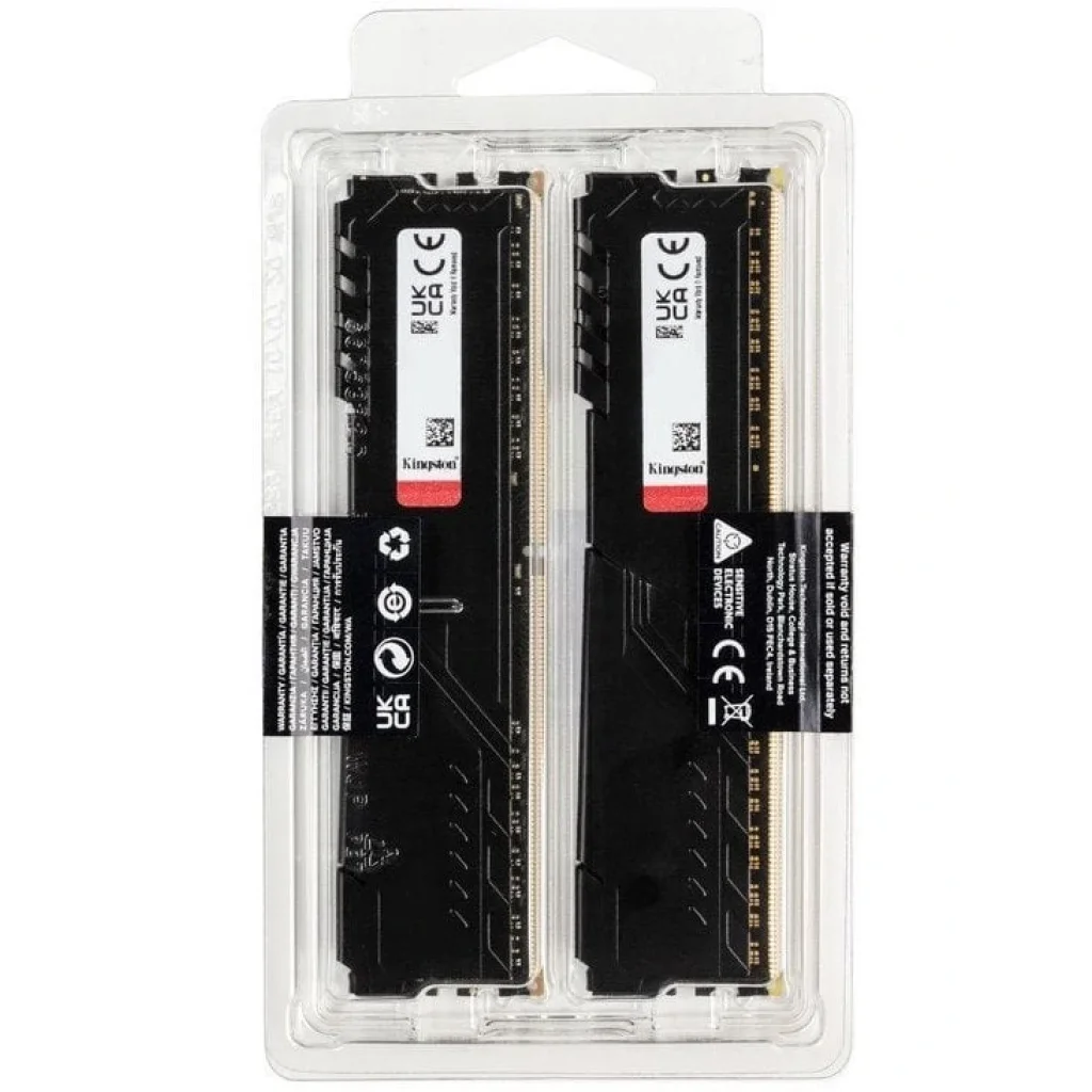 Модуль пам'яті DDR4 2x16GB/3600 Kingston Fury Beast Black (KF436C18BBK2/32) UA
