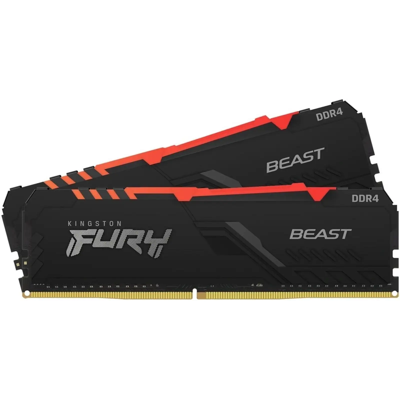 Оперативна пам'ять DDR4 2x16GB/3600 Kingston Fury Beast RGB Black (KF436C18BBAK2/32) UA