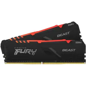 Оперативна пам'ять DDR4 2x16GB/3600 Kingston Fury Beast RGB Black (KF436C18BBAK2/32) UA