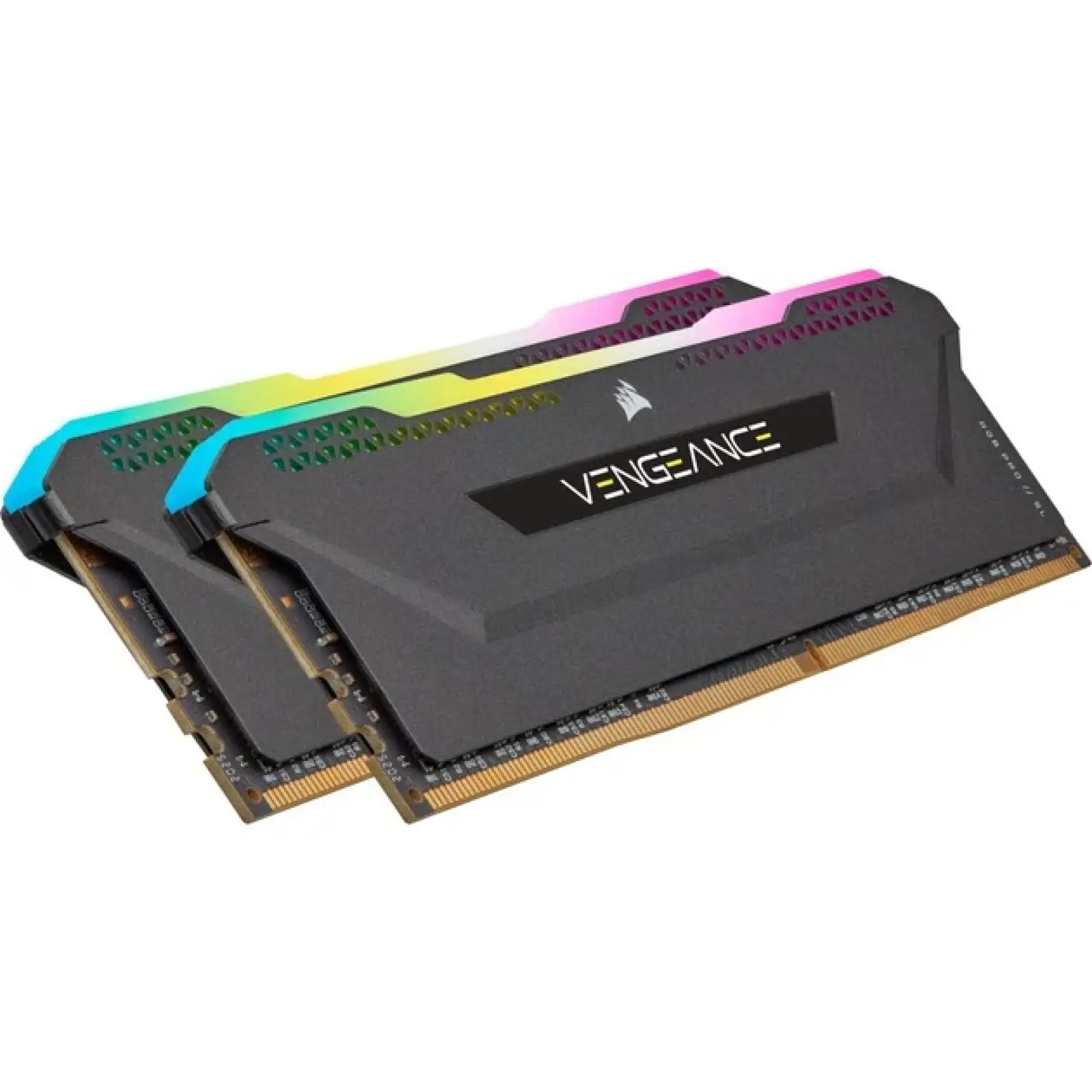 Оперативна пам'ять DDR4 2x16GB/3600 Corsair Vengeance RGB Pro SL Black (CMH32GX4M2D3600C18) UA