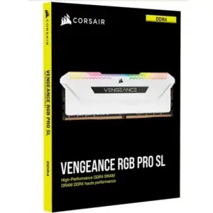 Оперативна пам'ять DDR4 2x16GB/3600 Corsair Vengeance RGB Pro SL White (CMH32GX4M2D3600C18W) UA