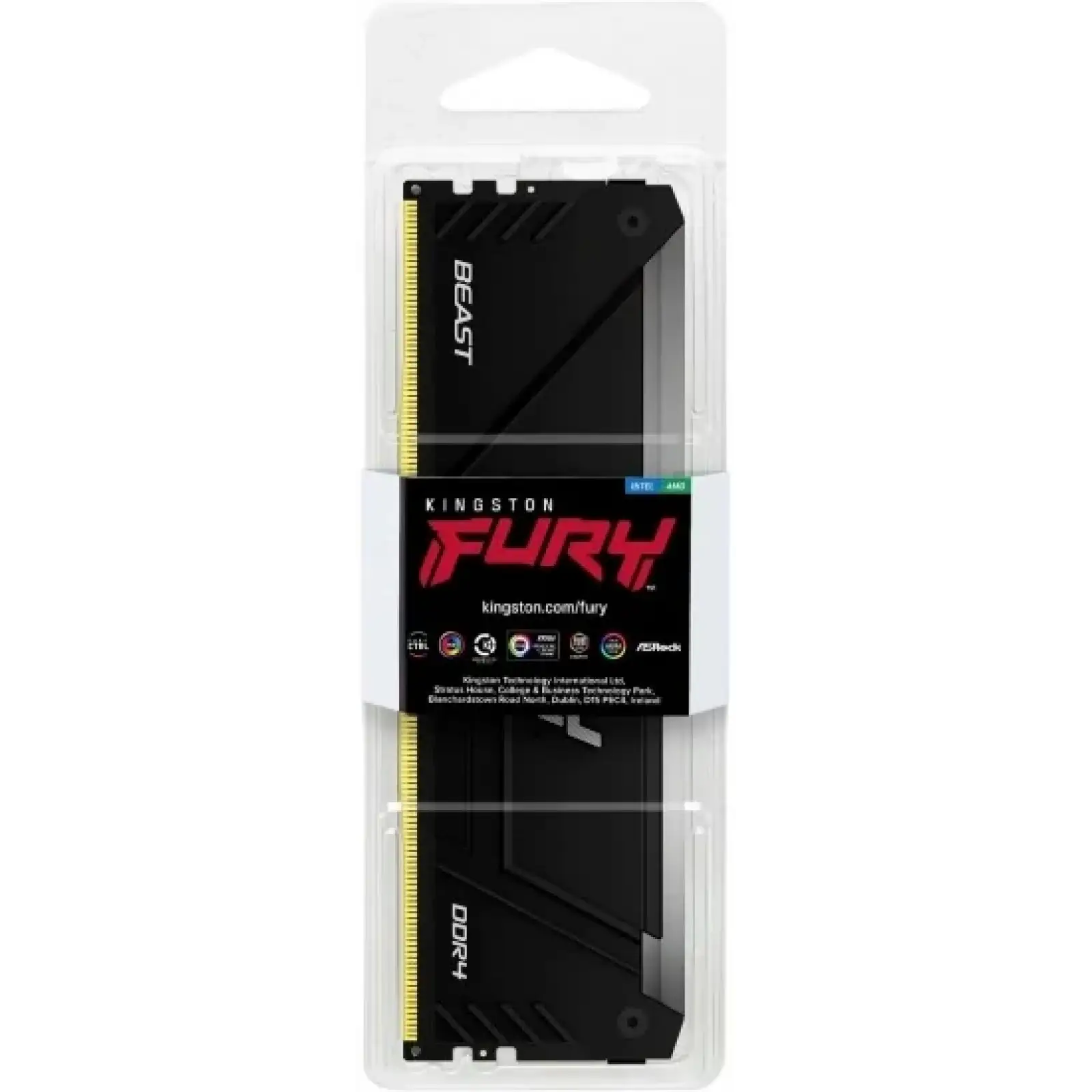 Оперативная память DDR4 16GB/3200 Kingston Fury Beast RGB (KF432C16BB2A/16) UA