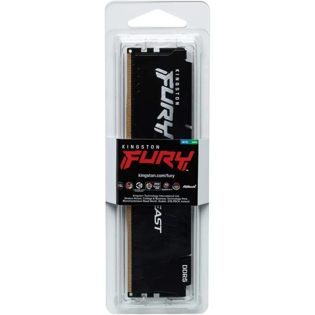 Модуль памяти DDR5 32GB/6000 Kingston Fury Beast Black (KF560C36BBE-32) UA