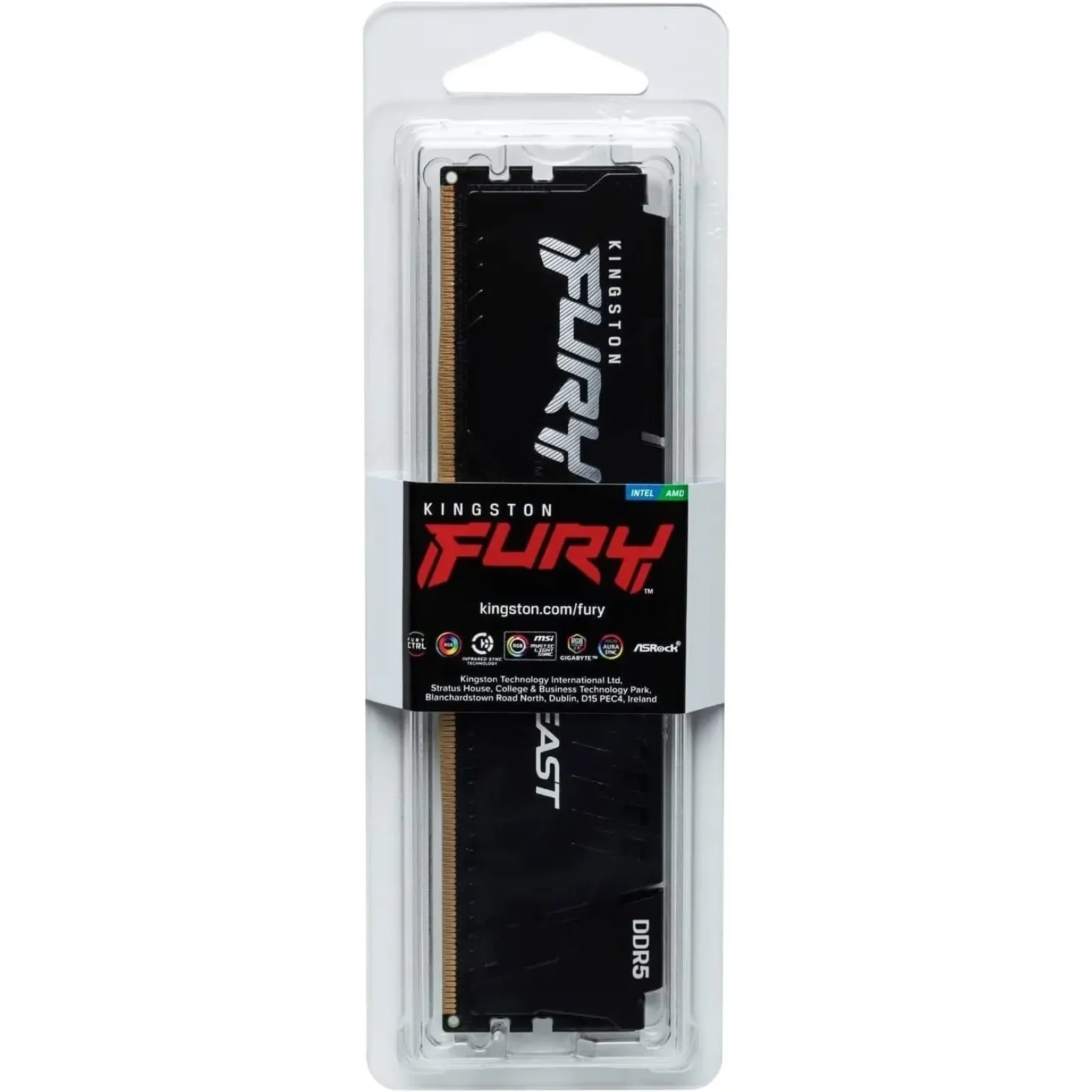 Оперативна пам'ять DDR5 32GB/6000 Kingston Fury Beast Black (KF560C36BBE-32) UA