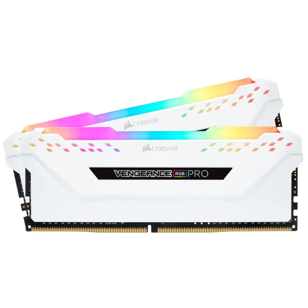 Модуль памяти DDR4 2x8GB/3200 Corsair Vengeance RGB Pro White (CMW16GX4M2C3200C16W) UA