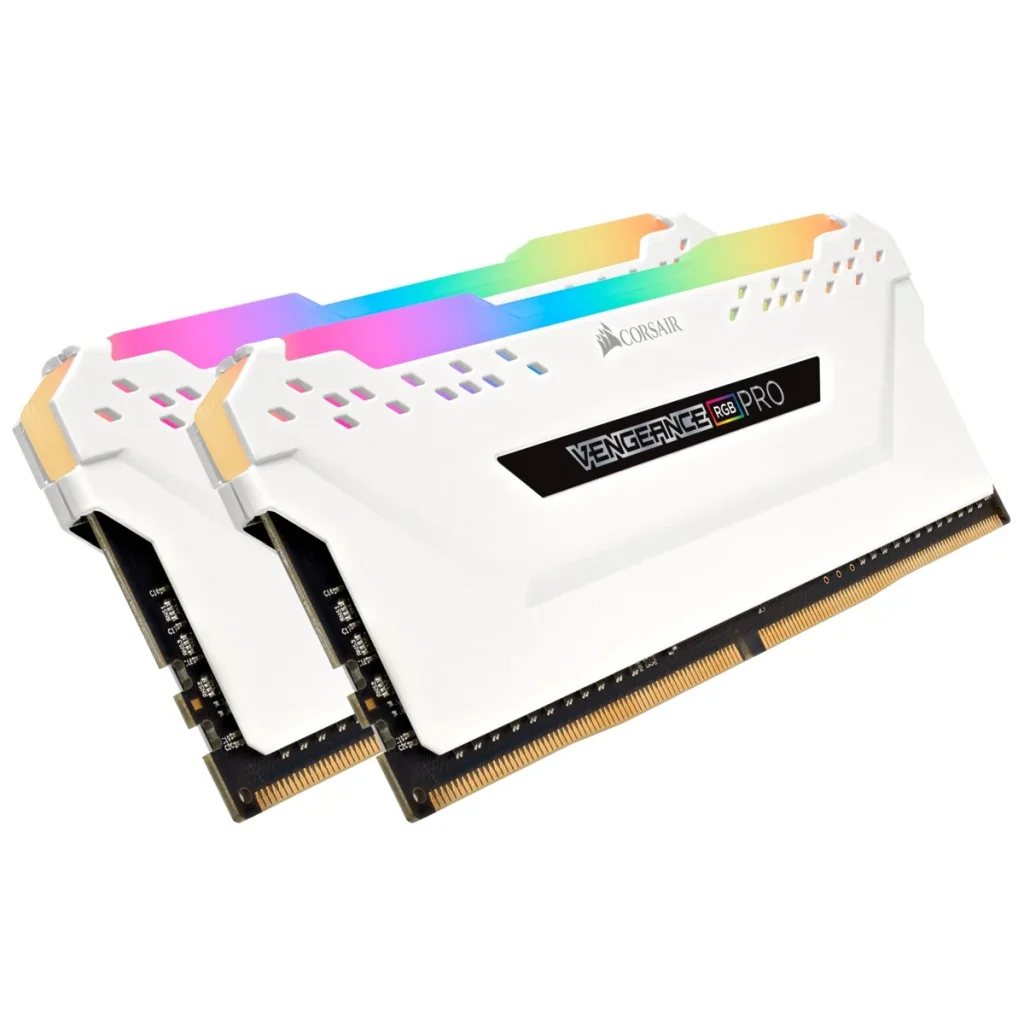 Модуль памяти DDR4 2x8GB/3200 Corsair Vengeance RGB Pro White (CMW16GX4M2C3200C16W) UA