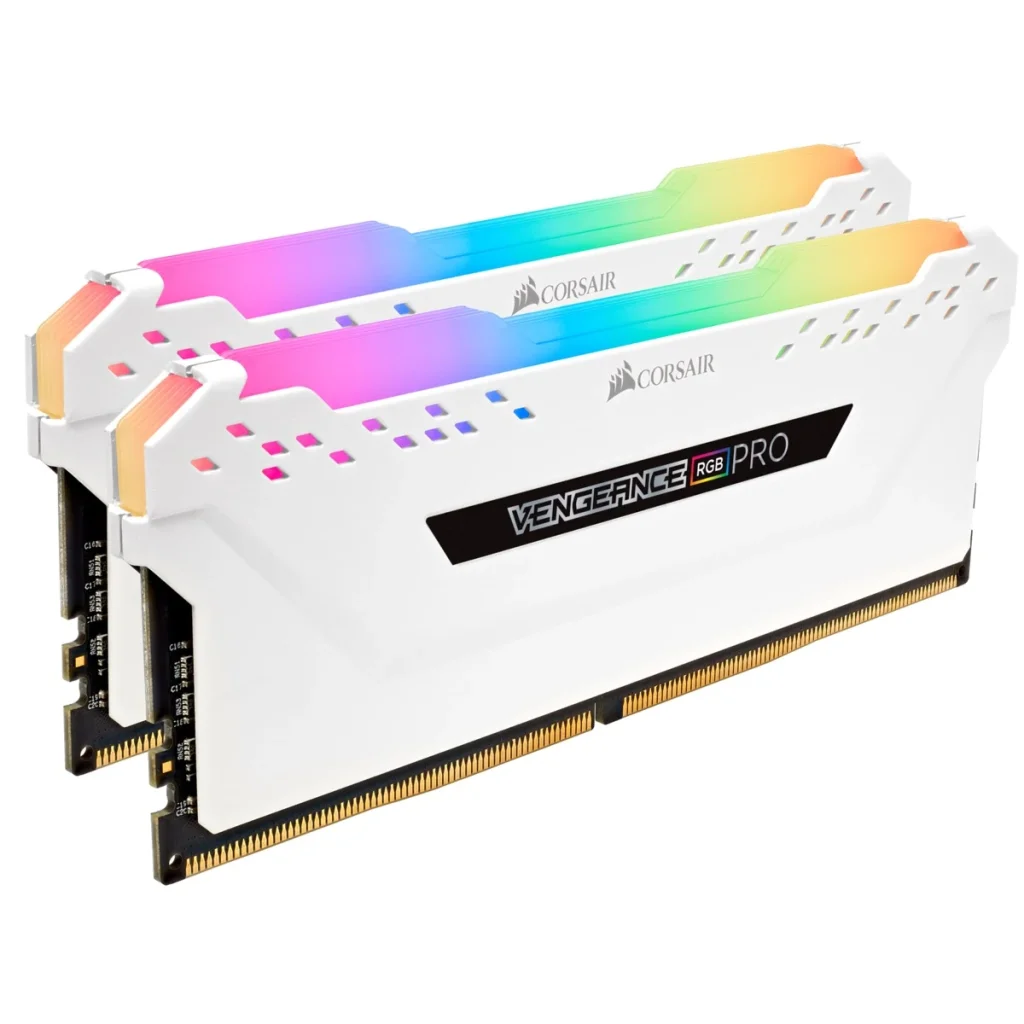 Модуль памяти DDR4 2x8GB/3200 Corsair Vengeance RGB Pro White (CMW16GX4M2C3200C16W) UA